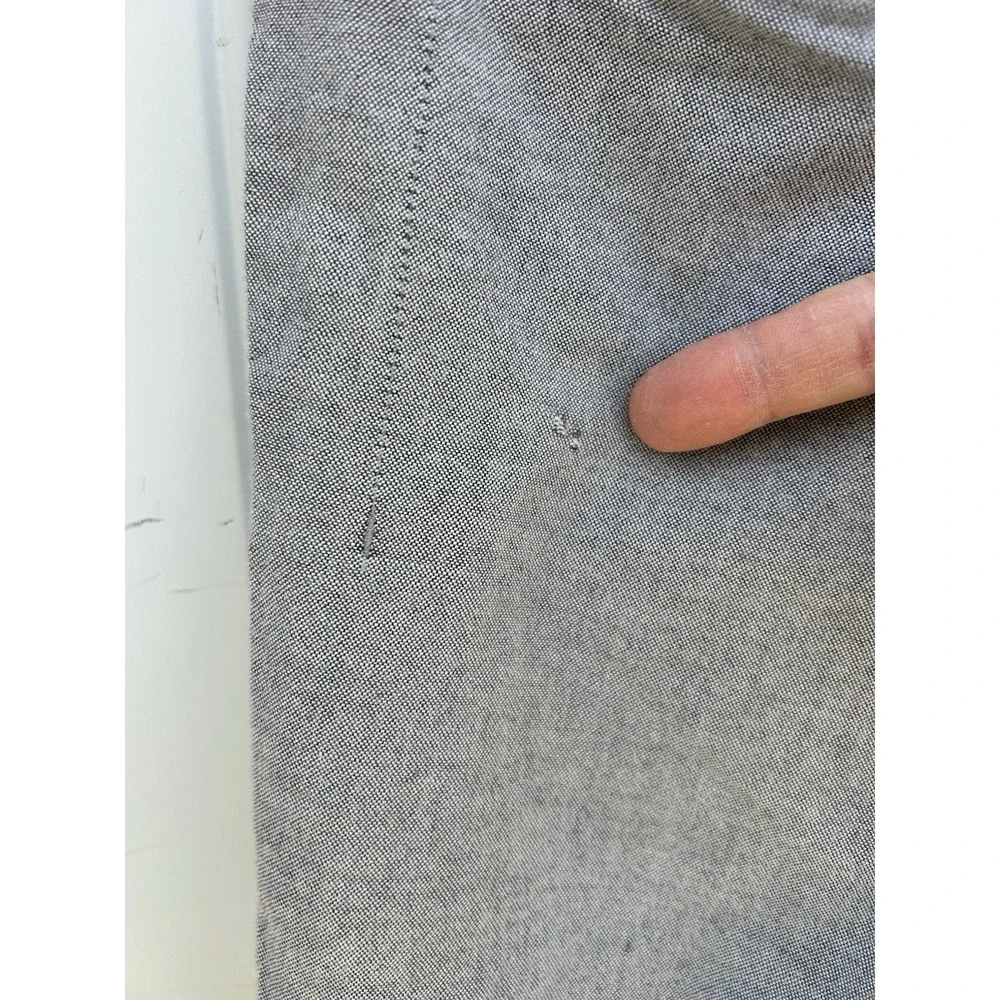 Lululemon Commission Shorts Mens 34 Gray Cotton Blend Chino 9.5 Inseam Stretch